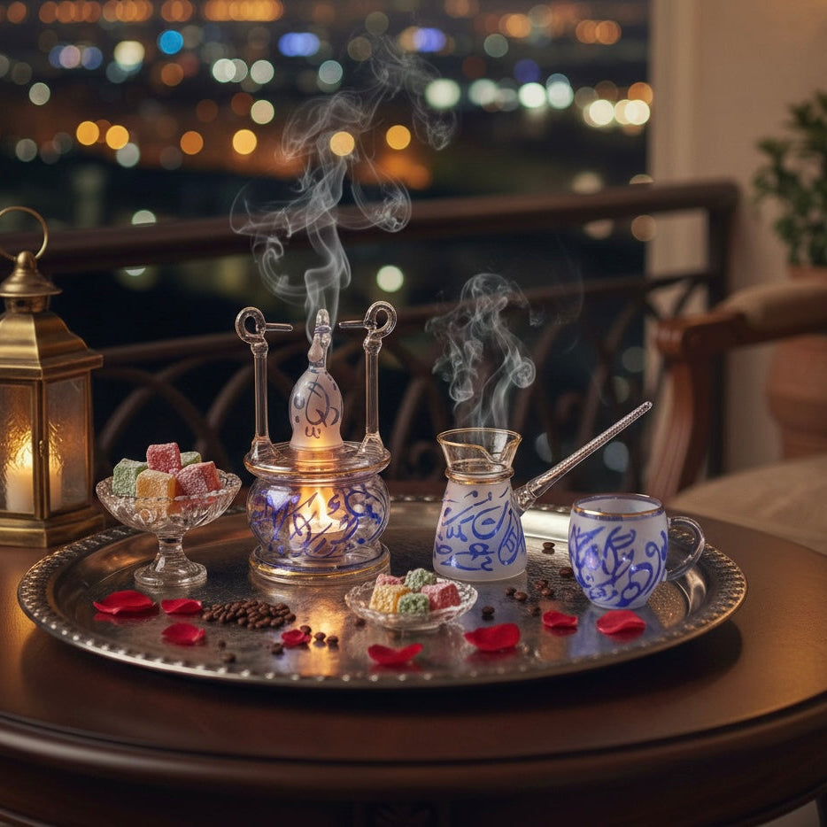 طقم قهوه بيركس ذهب